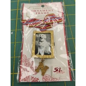 NEW‼ Two's Company Letter-Perfect Mini Photo Picture Frame Christmas Ornament